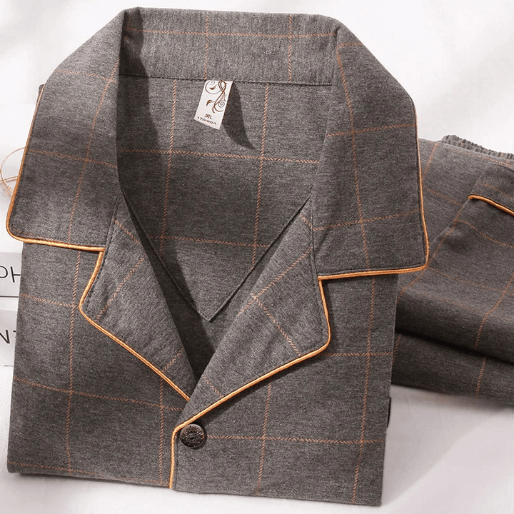 Reeve | Katoenen Heren Pyjama Set | Ontspannen Slaapkleding | Ademende Stof - Sorata