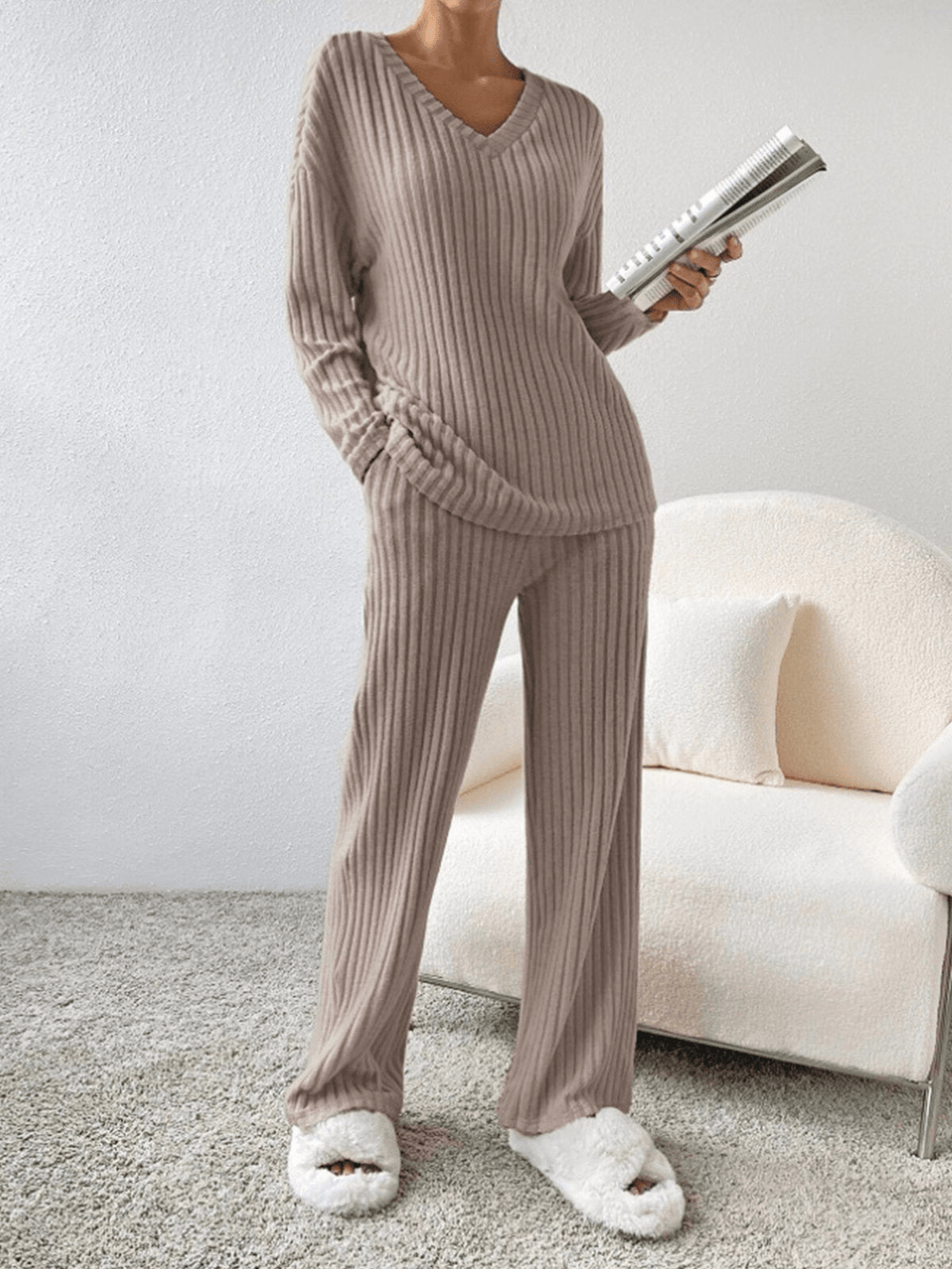 RelaxFit | 2 - Delig Trendy Lounge Set | Geribd Comfort | Dames Kleding - Sorata