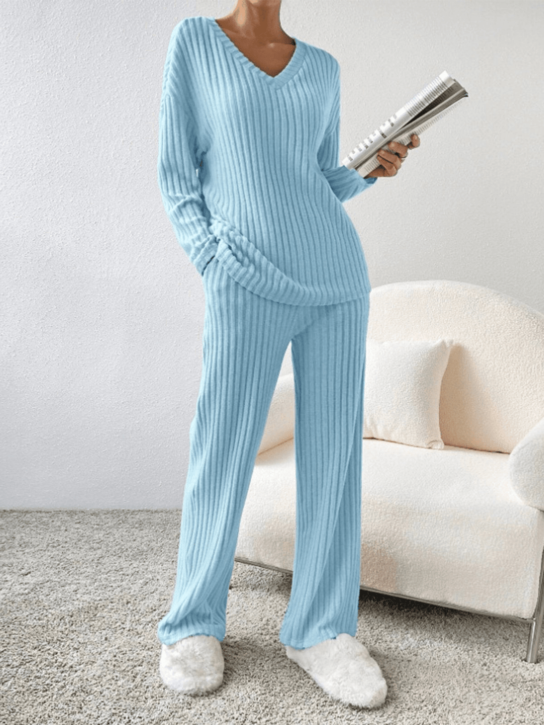 RelaxFit | 2 - Delig Trendy Lounge Set | Geribd Comfort | Dames Kleding - Sorata