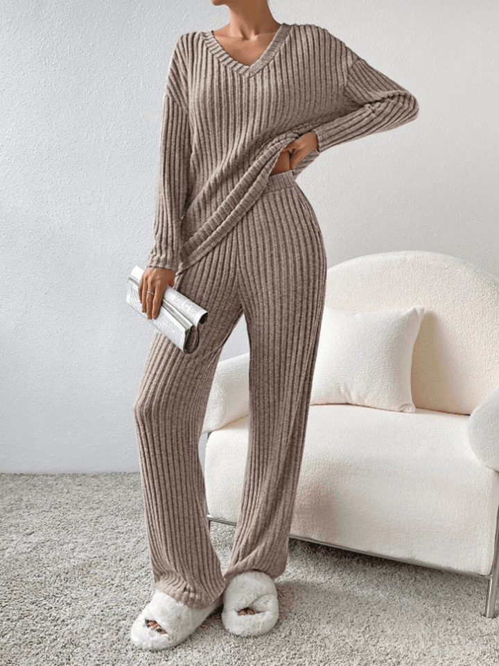 RelaxFit | 2 - Delig Trendy Lounge Set | Geribd Comfort | Dames Kleding - Sorata