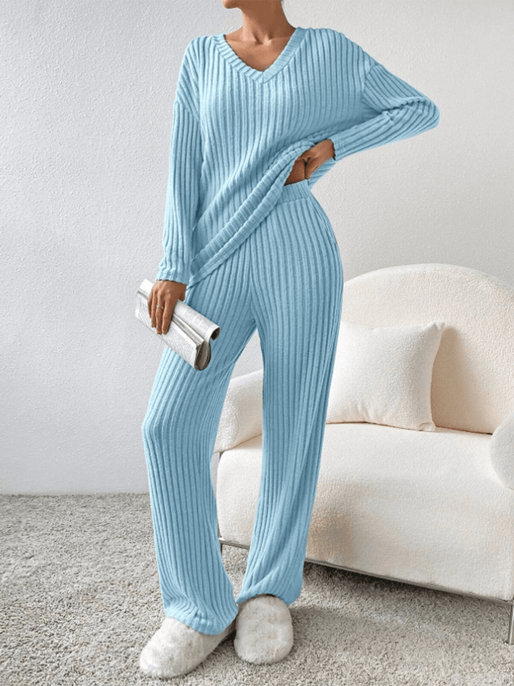 RelaxFit | 2 - Delig Trendy Lounge Set | Geribd Comfort | Dames Kleding - Sorata