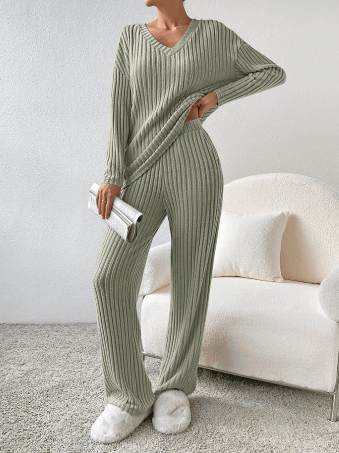 RelaxFit | 2 - Delig Trendy Lounge Set | Geribd Comfort | Dames Kleding - Sorata
