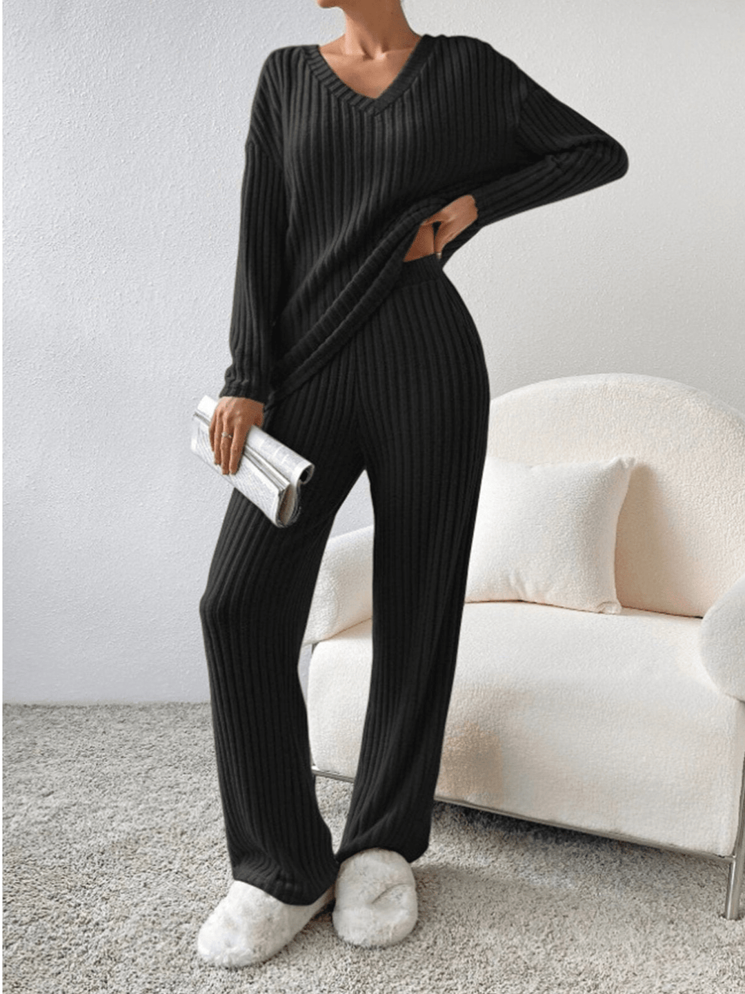 RelaxFit | 2 - Delig Trendy Lounge Set | Geribd Comfort | Dames Kleding - Sorata
