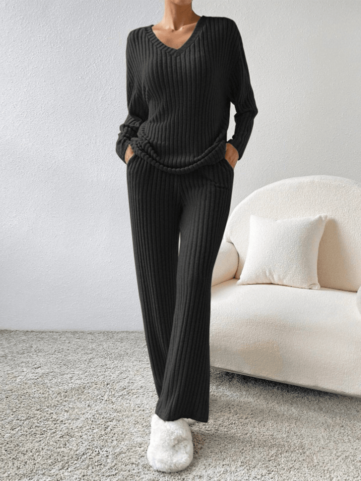 RelaxFit | 2 - Delig Trendy Lounge Set | Geribd Comfort | Dames Kleding - Sorata