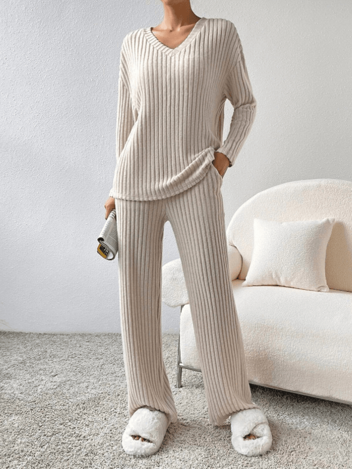 RelaxFit | 2 - Delig Trendy Lounge Set | Geribd Comfort | Dames Kleding - Sorata