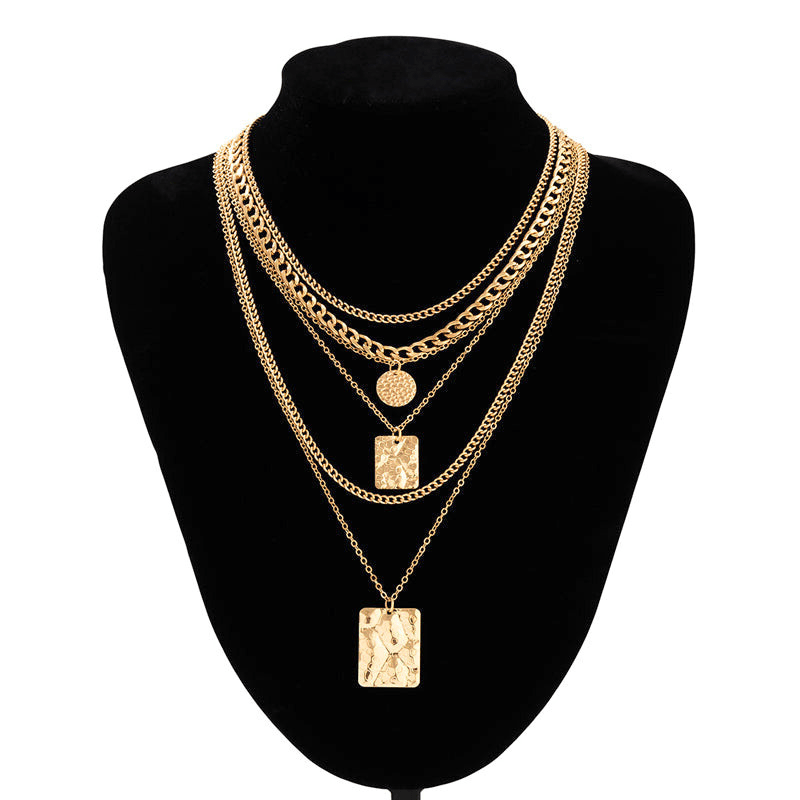 Retro Bohemien 6 Kettingen Set - Stijlvolle en Unieke Kettingen - Perfect voor Casual en Bohemian Outfits - Ideaal voor Accessoire Liefhebbers - Sorata