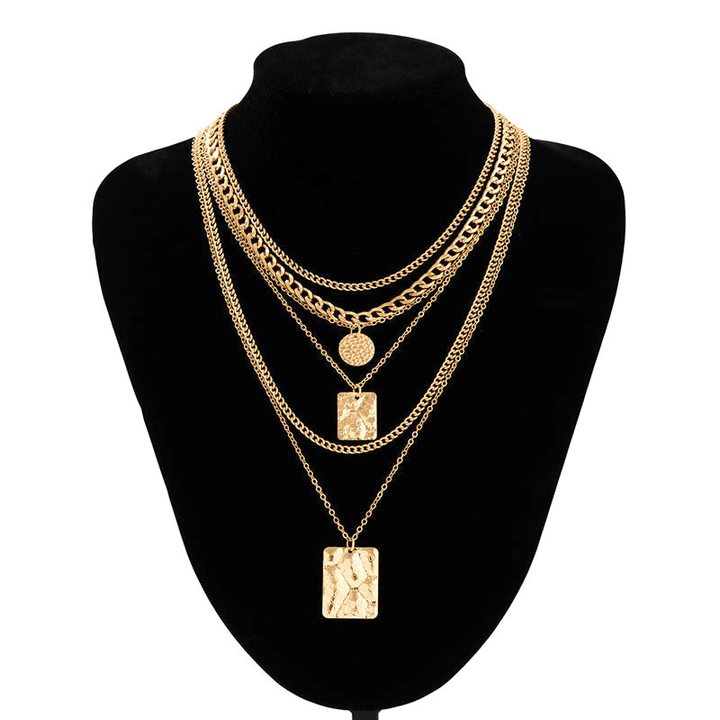 Retro Bohemien 6 Kettingen Set - Stijlvolle en Unieke Kettingen - Perfect voor Casual en Bohemian Outfits - Ideaal voor Accessoire Liefhebbers - Sorata