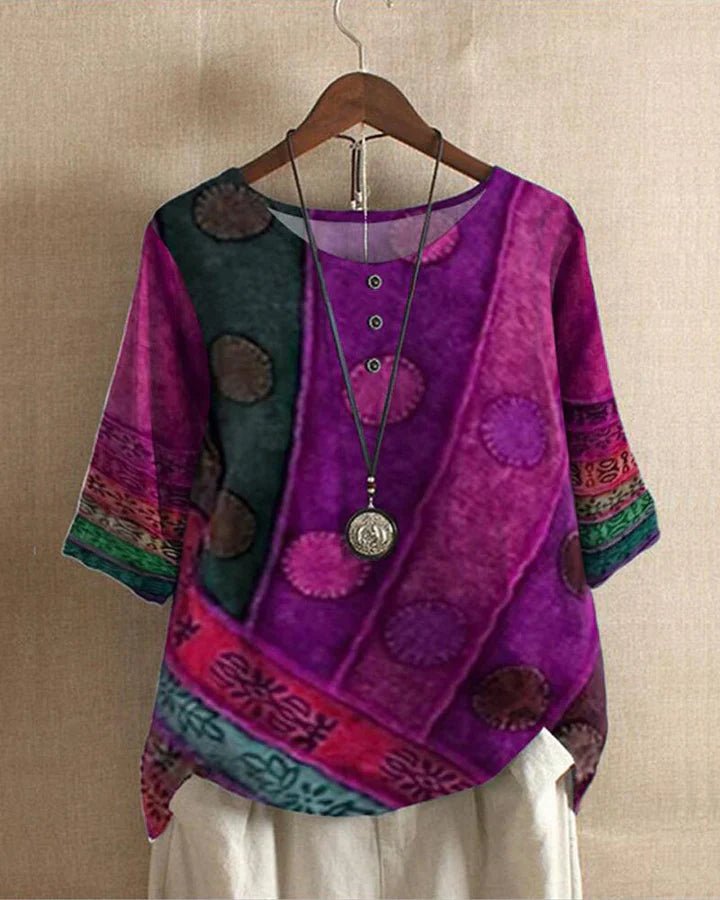 Rida | Stijlvolle Boho Dames Top | Casual Bohemian Blouse Outfit - Sorata
