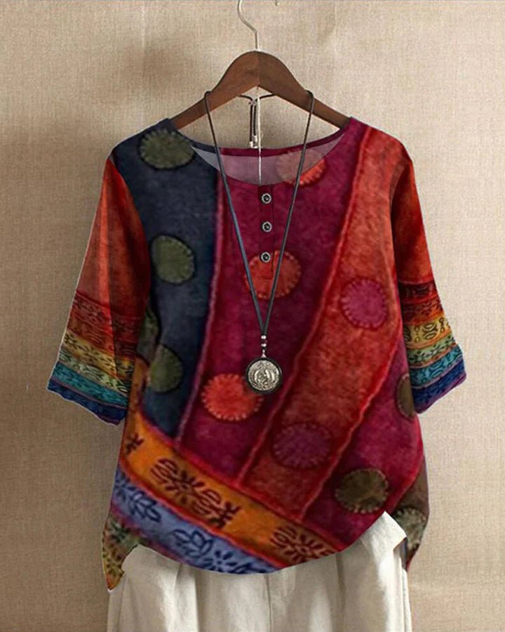 Rida | Stijlvolle Boho Dames Top | Casual Bohemian Blouse Outfit - Sorata