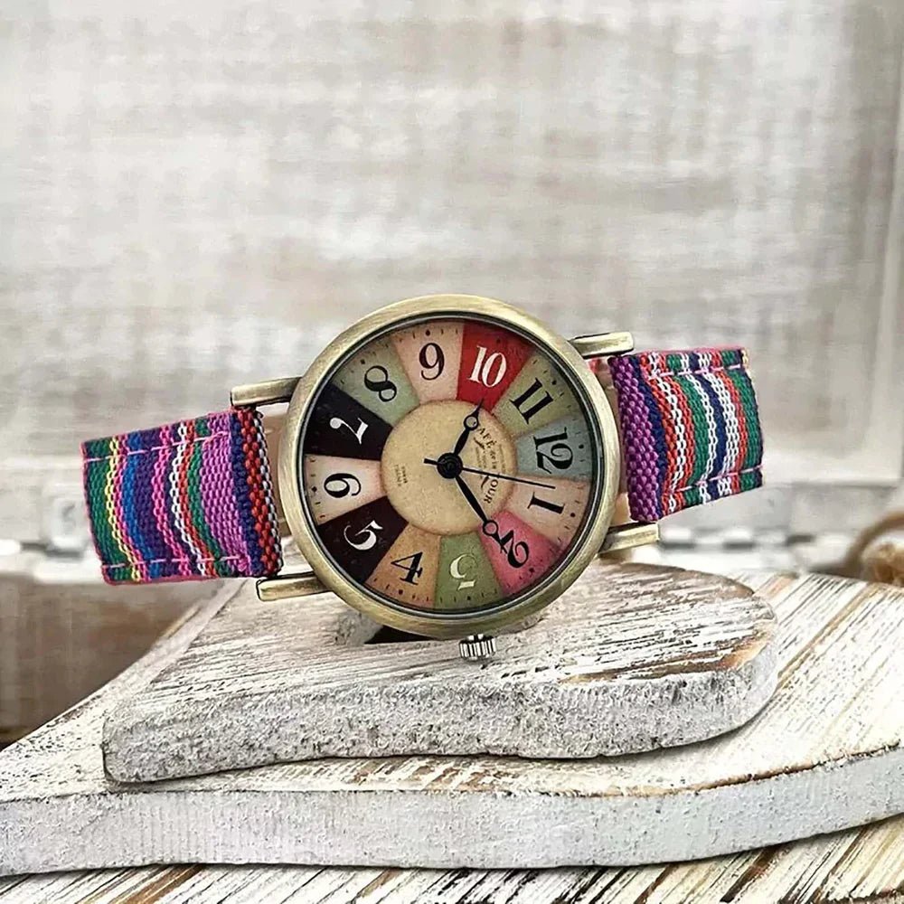 Ridha | Retro Horloge | Klassieke Charme | Moderne Functionaliteit - Sorata