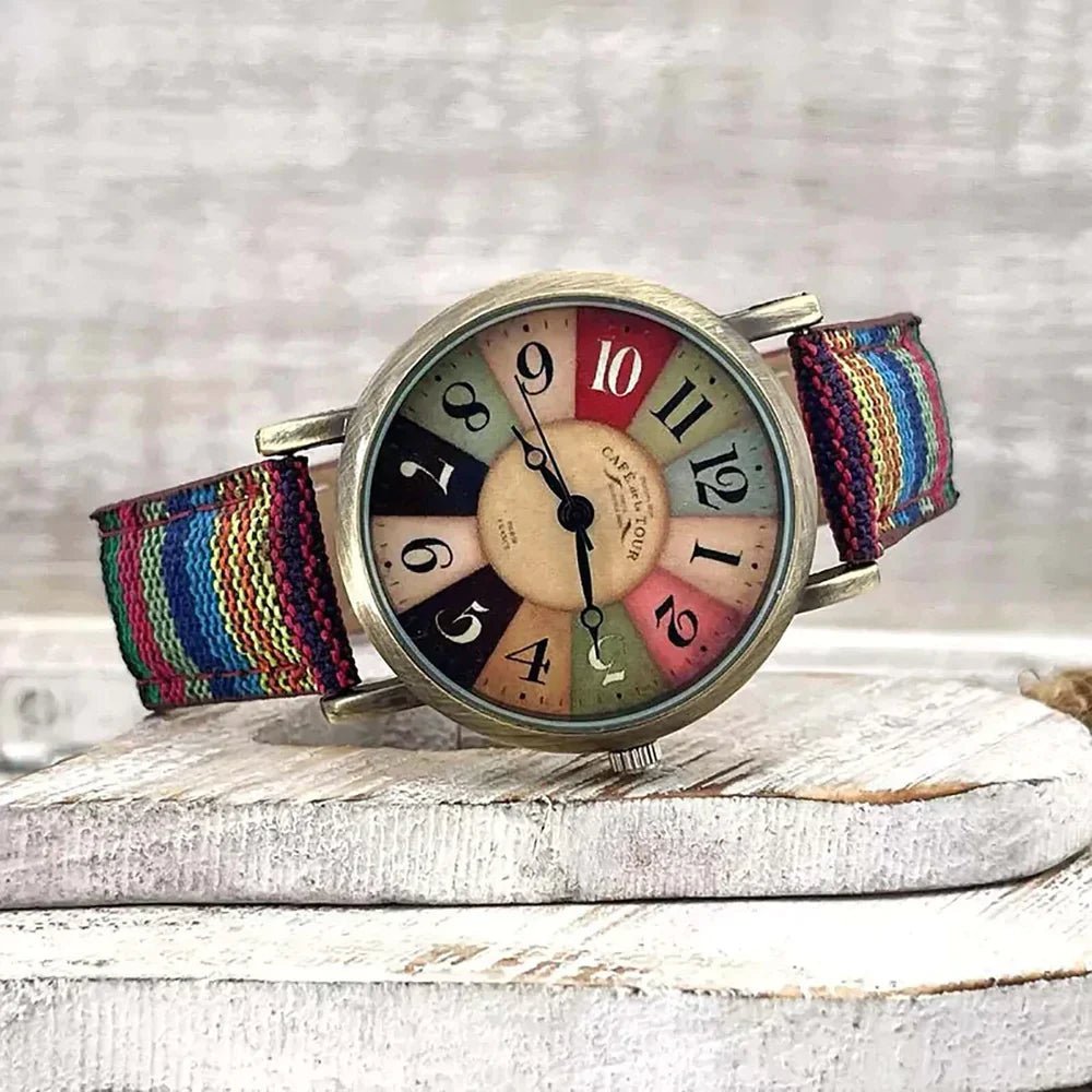 Ridha | Retro Horloge | Klassieke Charme | Moderne Functionaliteit - Sorata