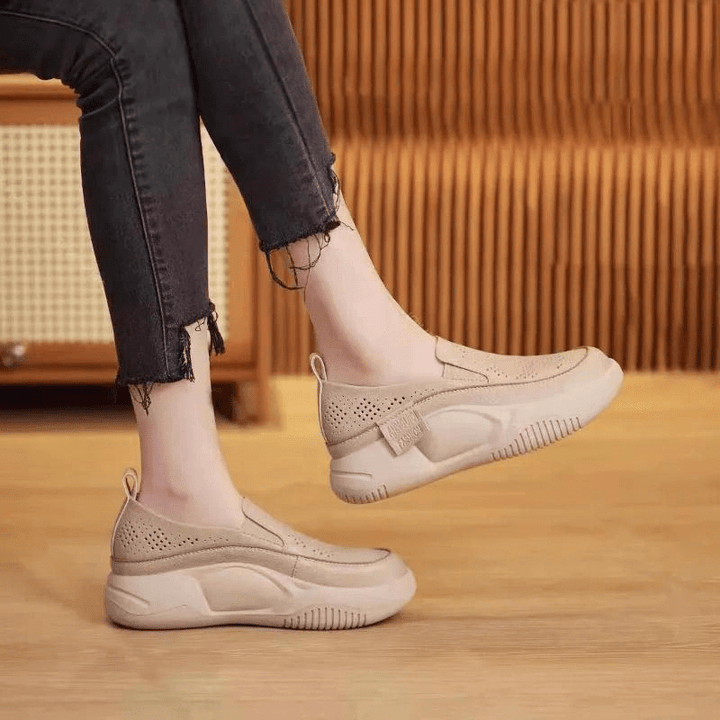 Rita - Dames Schoenen - Dames Instappers - Wolkenzacht & Comfortabel - Sorata