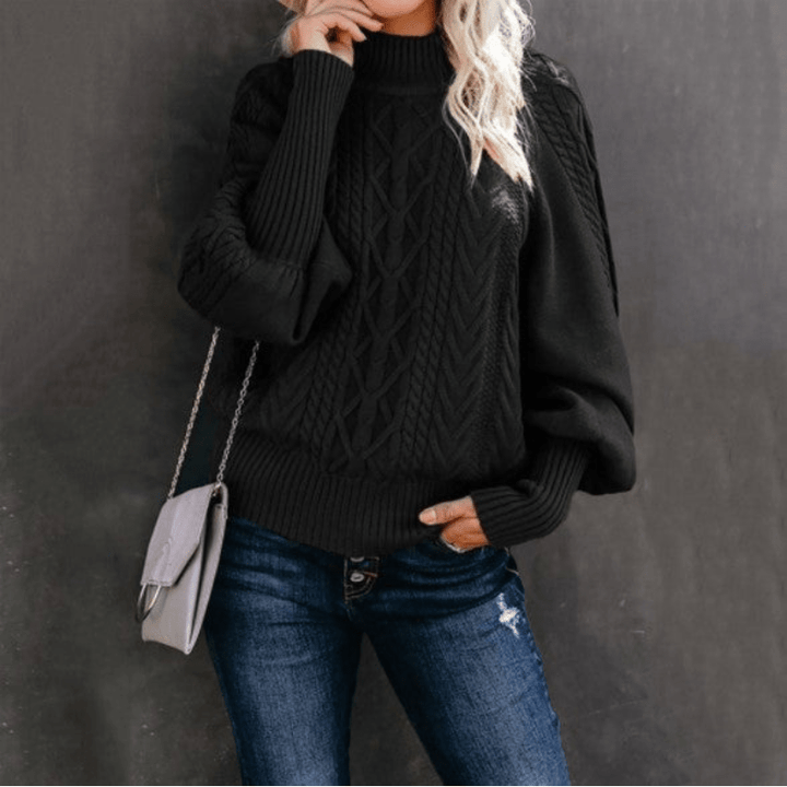 Rita | Trendy Kabelgebreide Dames Trui | Warm & Comfortabel - Sorata