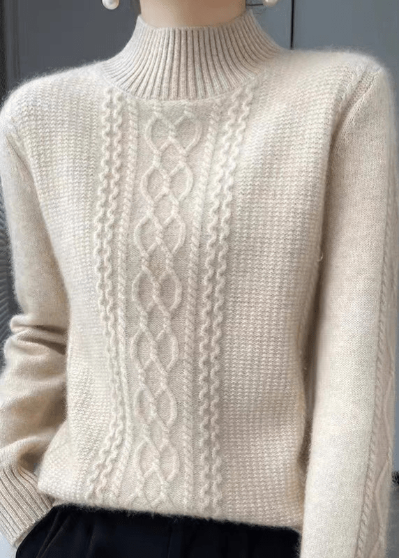 Rody | Trendy Cashmere Trui met Hoge Kraag | Dames Sweater | Jumper Vest - Sorata