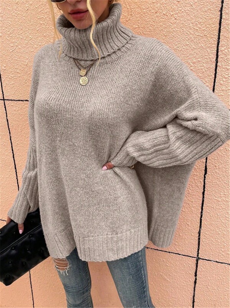 Romy | Dames Coltrui | Casual Dropped Shoulder Jumper Sweater | Zachte Stof - Sorata