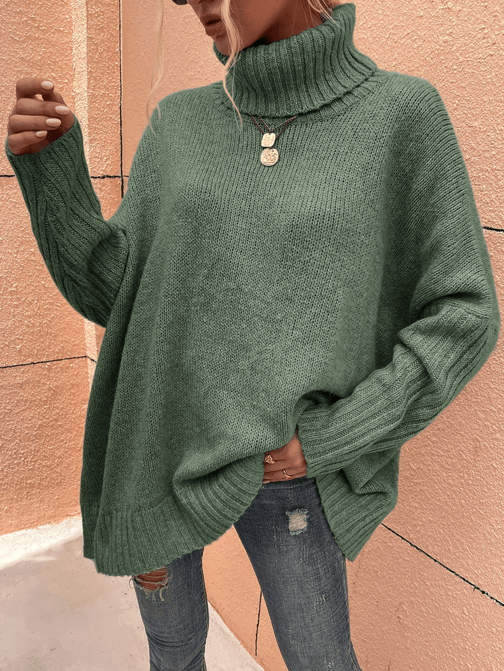 Romy | Dames Coltrui | Casual Dropped Shoulder Jumper Sweater | Zachte Stof - Sorata