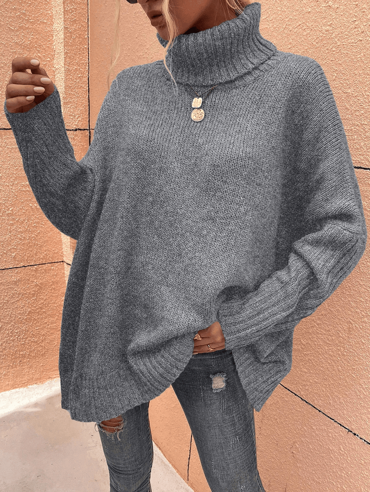 Romy | Dames Coltrui | Casual Dropped Shoulder Jumper Sweater | Zachte Stof - Sorata