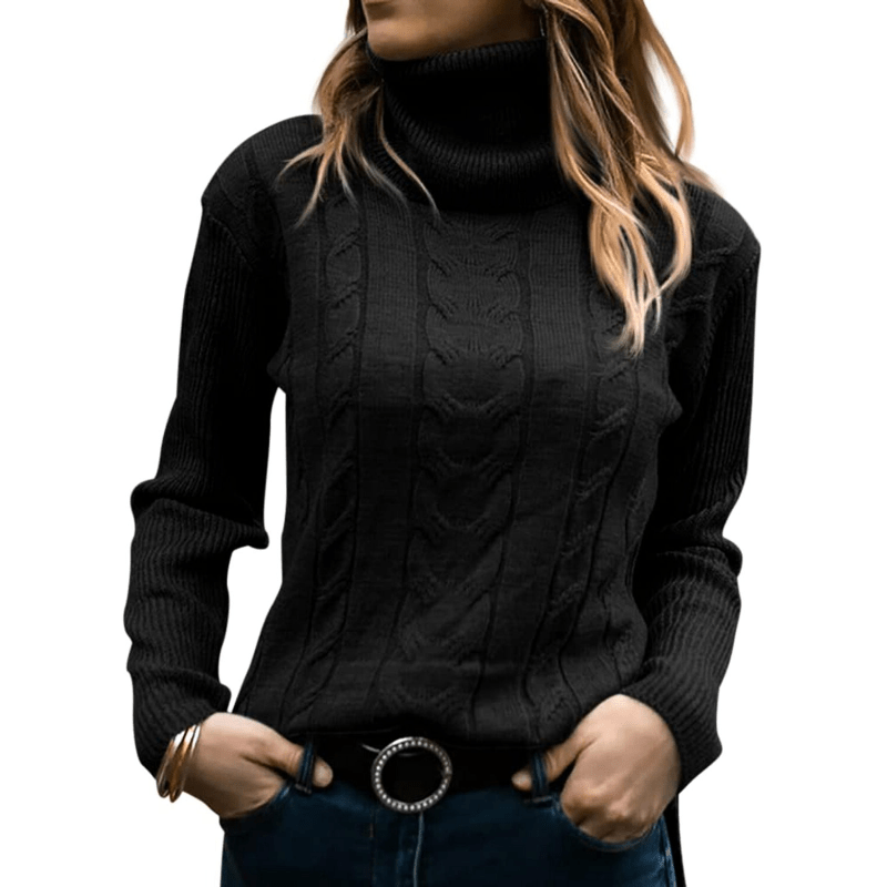 Rosa | Dames Trui | Warme Gebreide Dames Coltrui | Casual & Comfortabel - Sorata