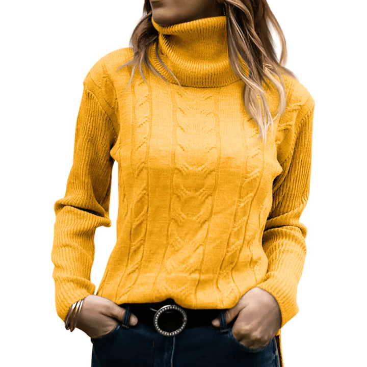 Rosa | Dames Trui | Warme Gebreide Dames Coltrui | Casual & Comfortabel - Sorata