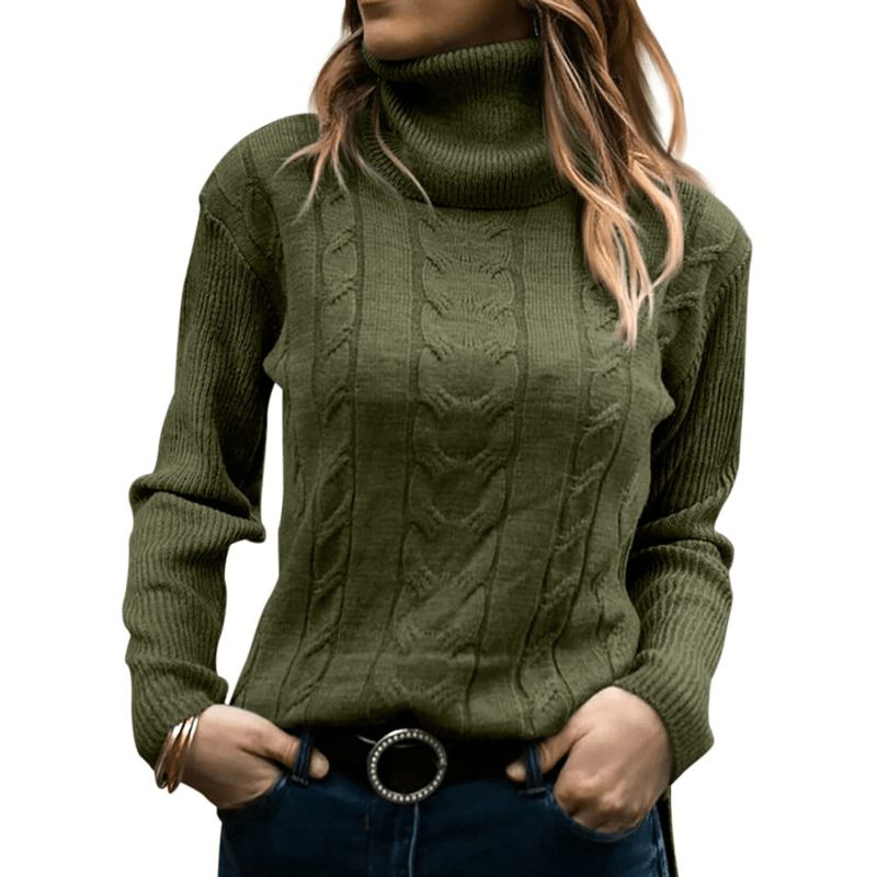 Rosa | Dames Trui | Warme Gebreide Dames Coltrui | Casual & Comfortabel - Sorata