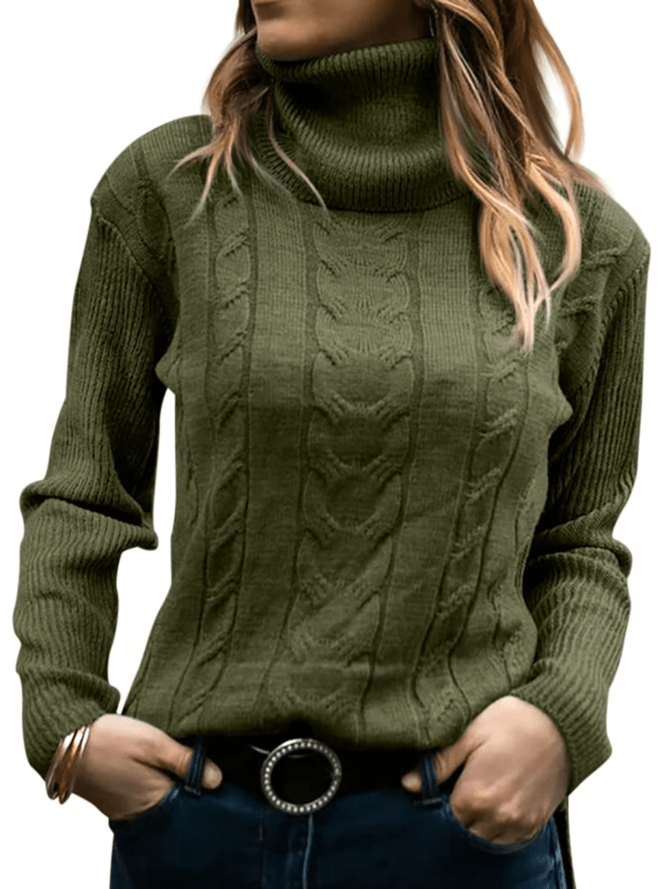 Rosalia | Dames Trui | Gebreide Coltrui | Warm & Comfortabel - Sorata
