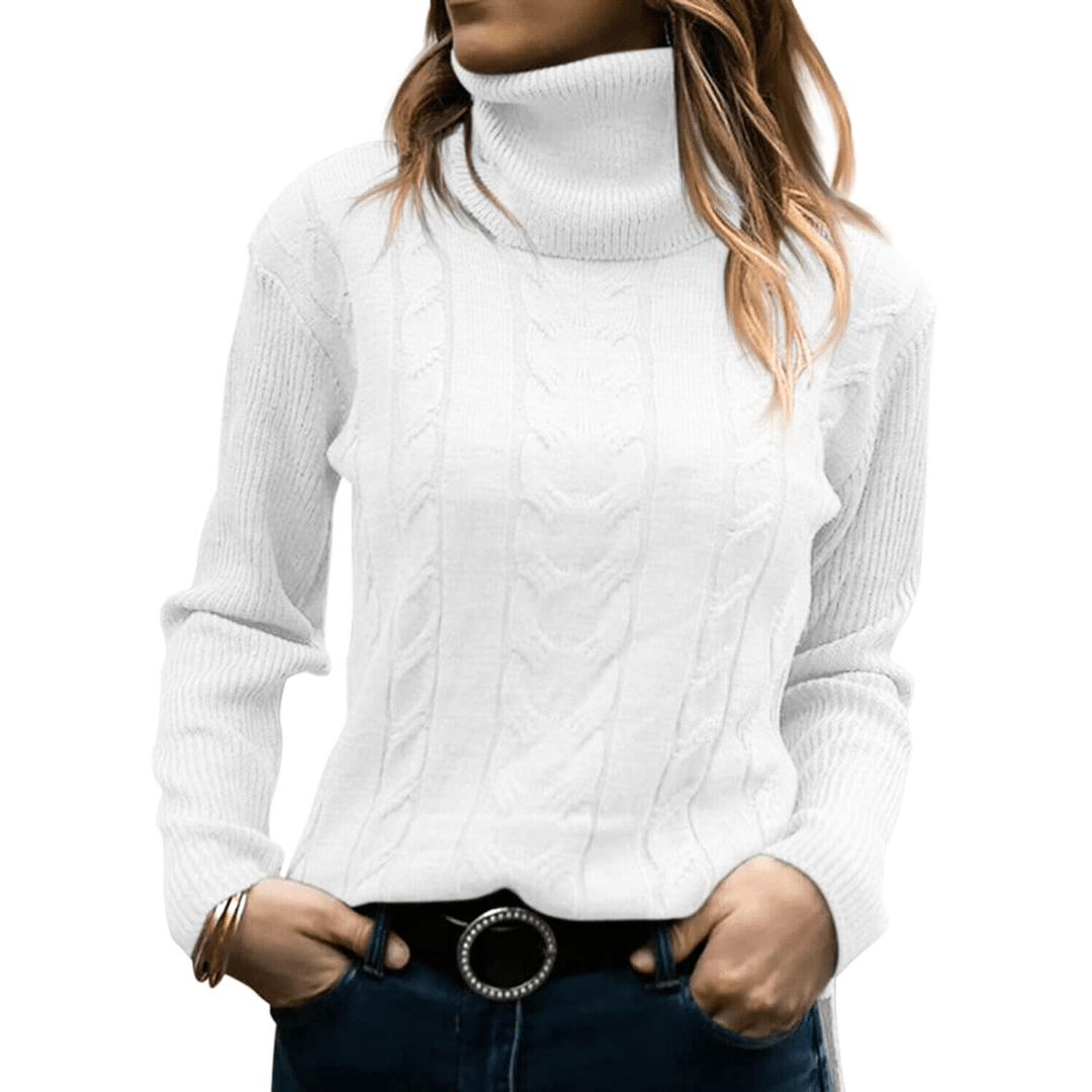 Rosalia | Dames Trui | Gebreide Coltrui | Warm & Comfortabel - Sorata