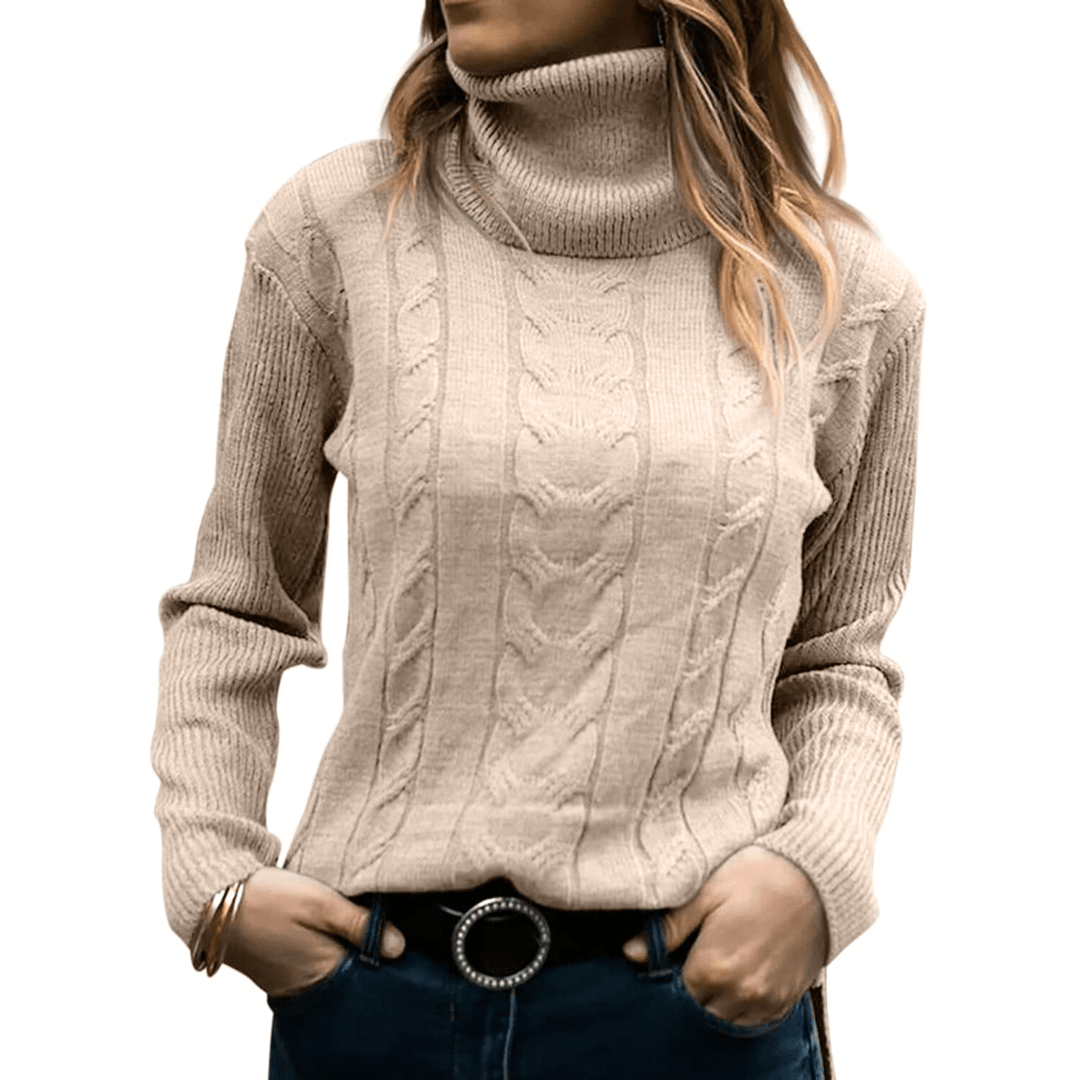 Rosalia | Dames Trui | Gebreide Coltrui | Warm & Comfortabel - Sorata