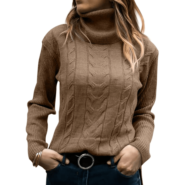 Rosalia | Dames Trui | Gebreide Coltrui | Warm & Comfortabel - Sorata