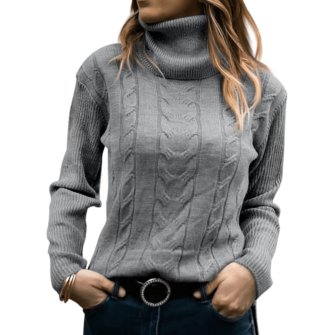 Rosalia | Dames Trui | Gebreide Coltrui | Warm & Comfortabel - Sorata