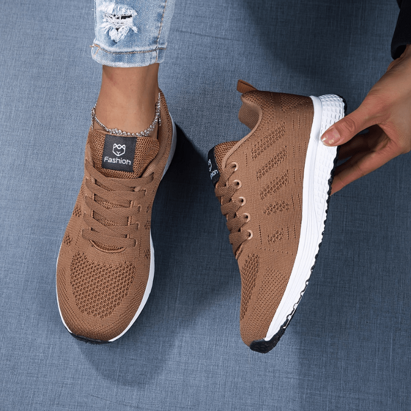 Rose | Dames Gebreide Sportschoenen | Comfortabele & Trendy Sneakers - Sorata