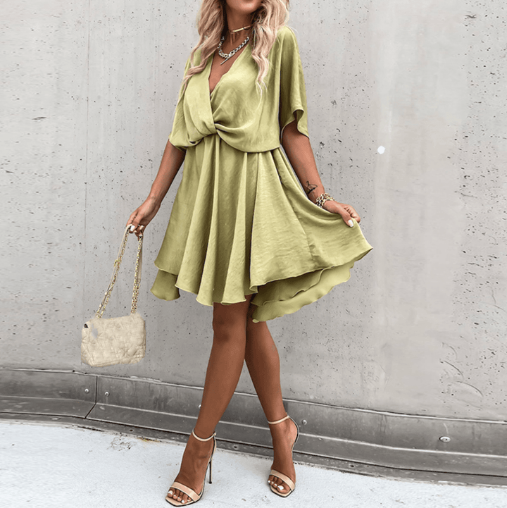 Rosey | Satijnen Mini - Jurk | Dames Jurk - Sorata