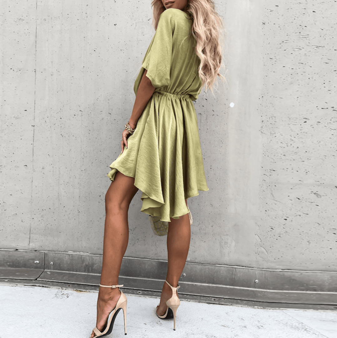 Rosey | Satijnen Mini - Jurk | Dames Jurk - Sorata