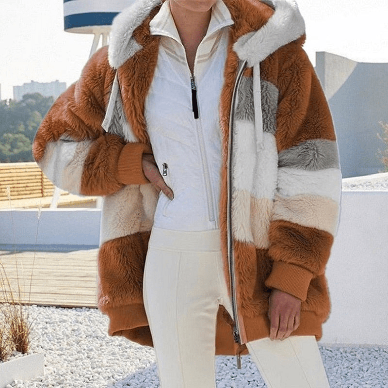 Rosita | Dames Pluche Vest met Capuchon | Zacht & Trendy - Sorata