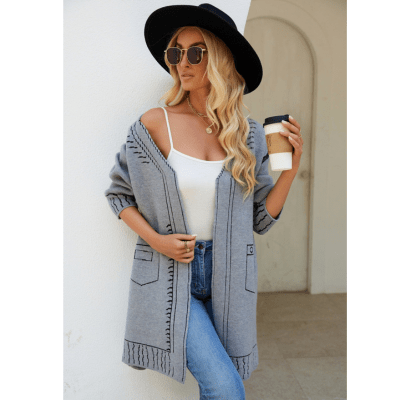 Rosy - Vest Dames - Cardigan Dames - Canvas Cardigan - Nieuwe Style - Voor Elke Seizoen - Sorata