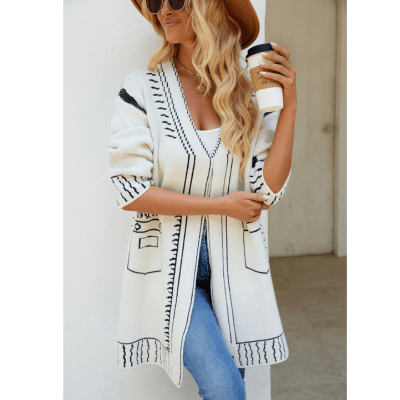 Rosy - Vest Dames - Cardigan Dames - Canvas Cardigan - Nieuwe Style - Voor Elke Seizoen - Sorata