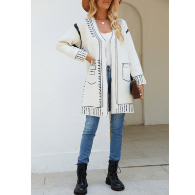 Rosy - Vest Dames - Cardigan Dames - Canvas Cardigan - Nieuwe Style - Voor Elke Seizoen - Sorata