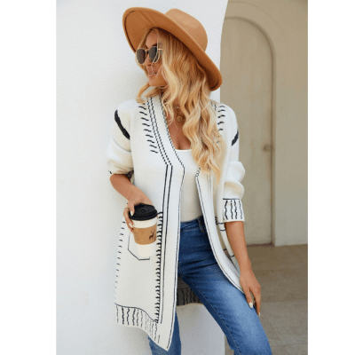 Rosy - Vest Dames - Cardigan Dames - Canvas Cardigan - Nieuwe Style - Voor Elke Seizoen - Sorata