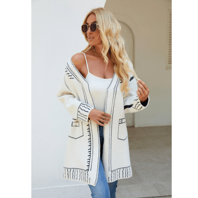 Rosy - Vest Dames - Cardigan Dames - Canvas Cardigan - Nieuwe Style - Voor Elke Seizoen - Sorata