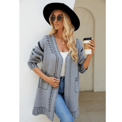 Rosy - Vest Dames - Cardigan Dames - Canvas Cardigan - Nieuwe Style - Voor Elke Seizoen - Sorata