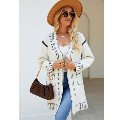 Rosy - Vest Dames - Cardigan Dames - Canvas Cardigan - Nieuwe Style - Voor Elke Seizoen - Sorata