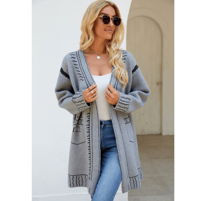 Rosy - Vest Dames - Cardigan Dames - Canvas Cardigan - Nieuwe Style - Voor Elke Seizoen - Sorata