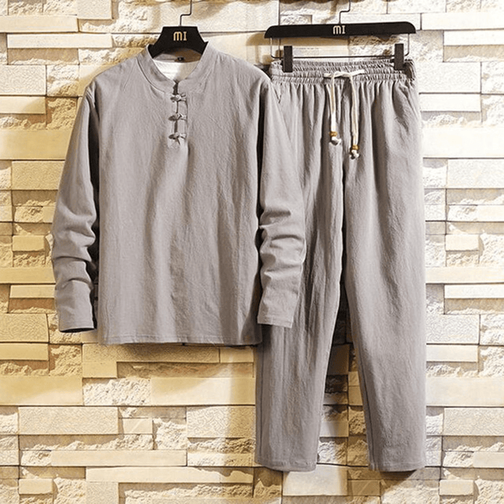 Salih | Stijlvolle en Comfortabele Heren Set | Elastische Tailleband | Casual Voor De Lente/Zomer - Sorata