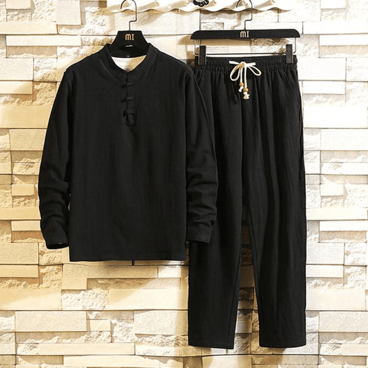 Salih | Stijlvolle en Comfortabele Heren Set | Elastische Tailleband | Casual Voor De Lente/Zomer - Sorata
