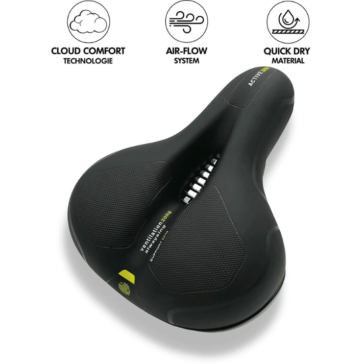 SeatComf | Fietszadel voor Pijnvrij Fietsen | Schokabsorberende Technologie - Sorata