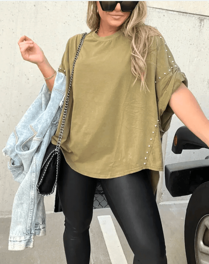 Selena - Dames Shirt - Oversized Gewassen Shirt - Trendy & Casual - Sorata
