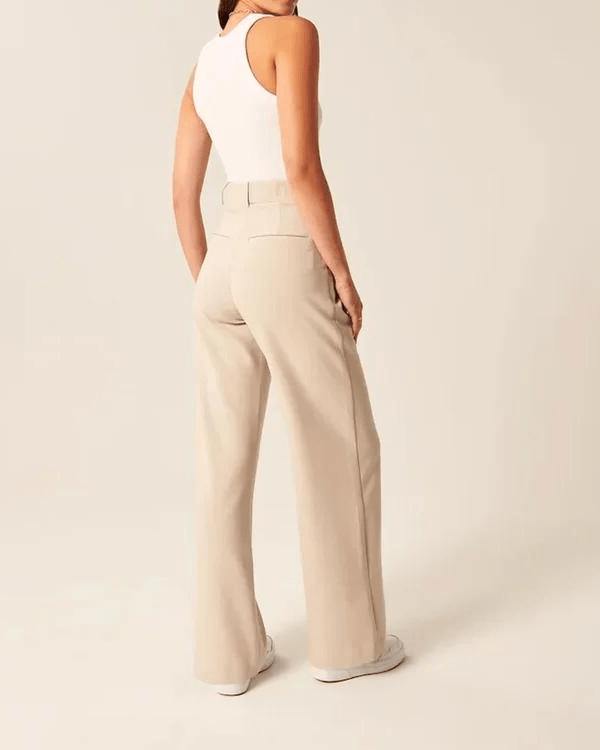 Selina - Dames Broek - Dames Flared Uitlopende Broek - Hoge Taille & Comfortabele Stretch - Sorata