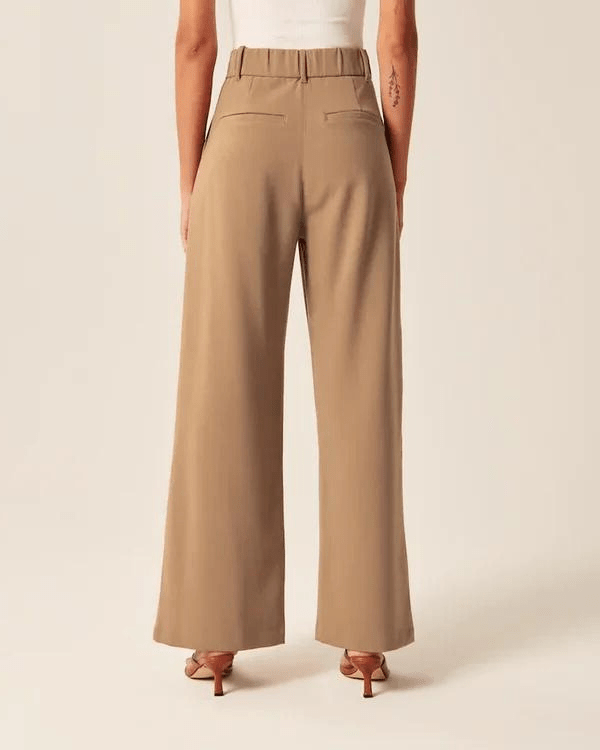Selina - Dames Broek - Dames Flared Uitlopende Broek - Hoge Taille & Comfortabele Stretch - Sorata
