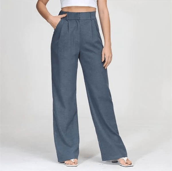 Selina - Dames Broek - Dames Flared Uitlopende Broek - Hoge Taille & Comfortabele Stretch - Sorata
