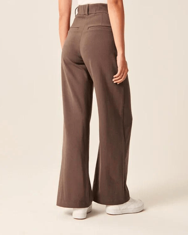 Selina - Dames Broek - Dames Flared Uitlopende Broek - Hoge Taille & Comfortabele Stretch - Sorata
