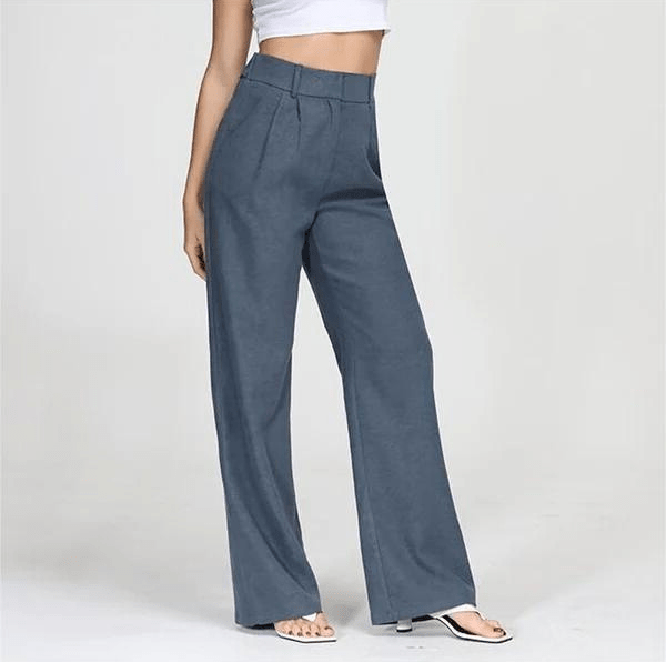 Selina - Dames Broek - Dames Flared Uitlopende Broek - Hoge Taille & Comfortabele Stretch - Sorata